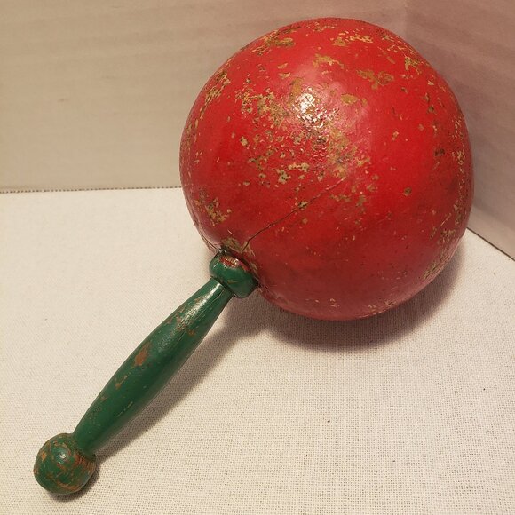 MARACHA RATTLE - MARACA SHAKER - VINTAGE MEXICAN - Picture 4 of 10